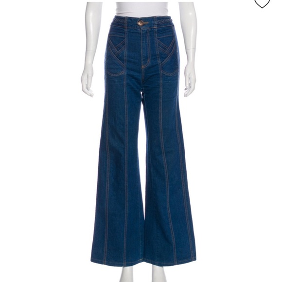 Vintage Grey Ant Boho 70s inspired High Waisted Jeans - Picture 1 of 11